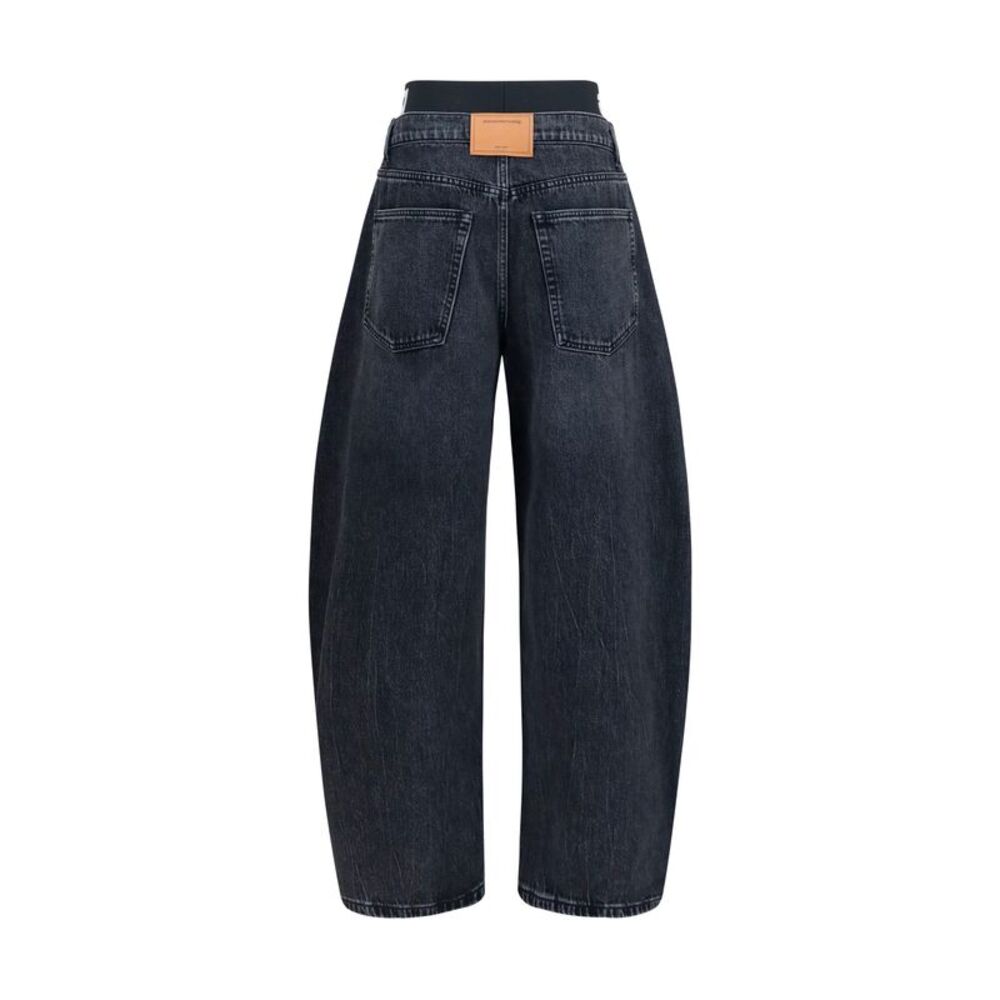 Alexander Wang Women Blow-Up Jeans With Logo Waistband - Picture 2 of 3